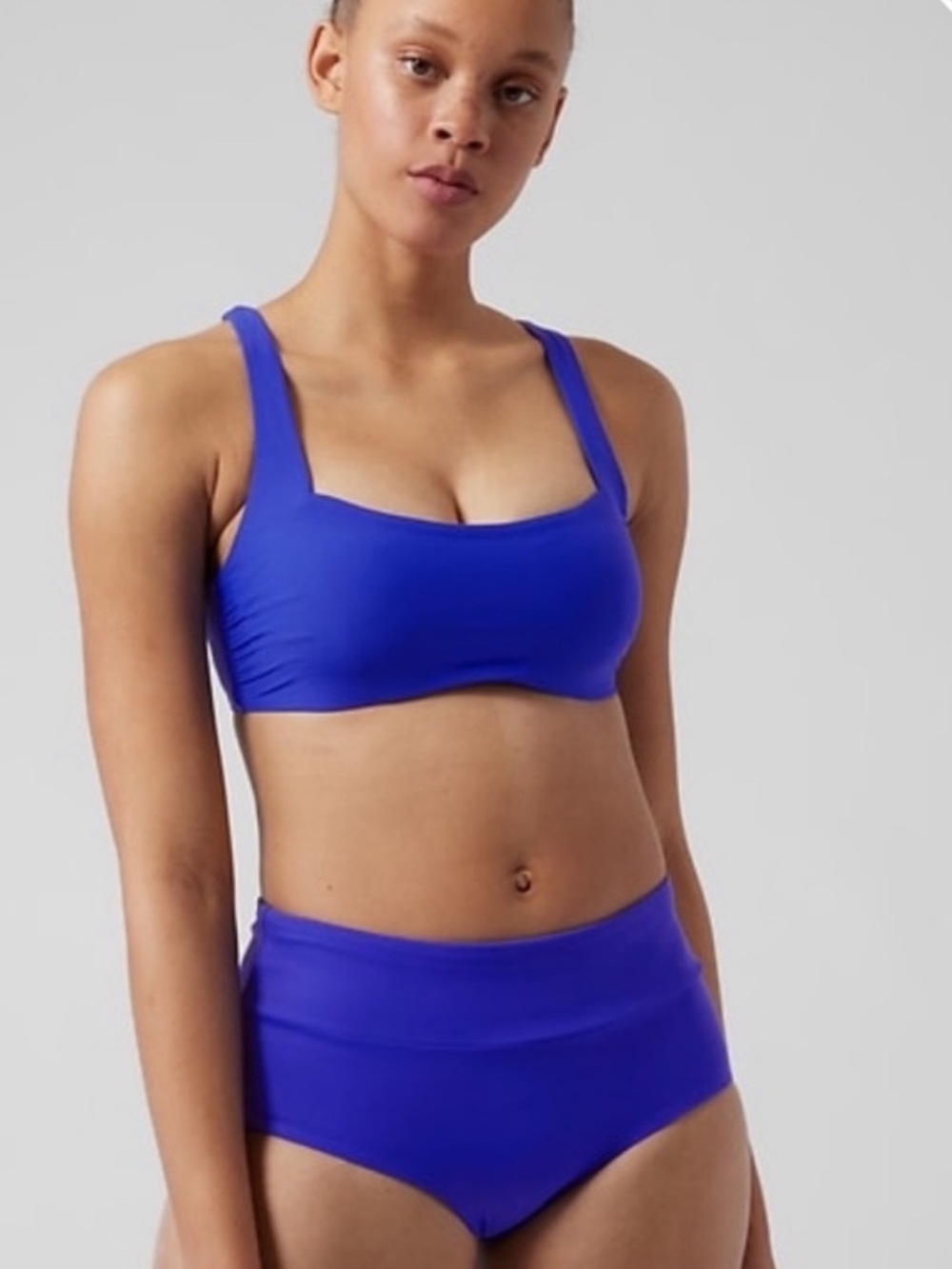 Athleta Square Neck Bra Cup Bikini Top 40 D/DD